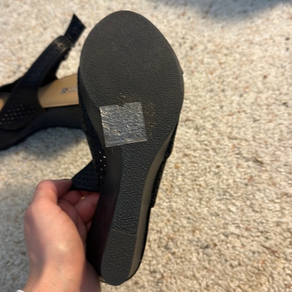 Apt.9 Miranda Black Open Toe Wedge Pumps - HOLD - Picture 8 of 12